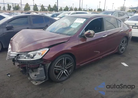 2016 Honda Accord Sport z USA, uszkodzony, nr VIN 1HGCR2F55GA147065